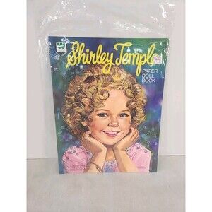 Vintage New NOS Shirley Temple Paper Doll Book Complete Uncut Whitman 1976